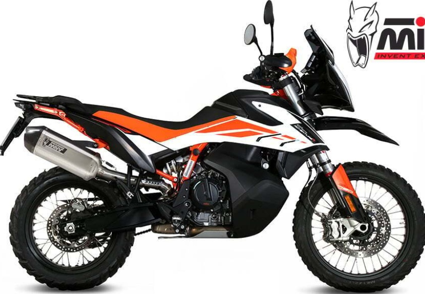 Mivv Exhaust Muffler Speed Edge Inox kat for KTM 790 ADVENTURE R 2019 > 2020