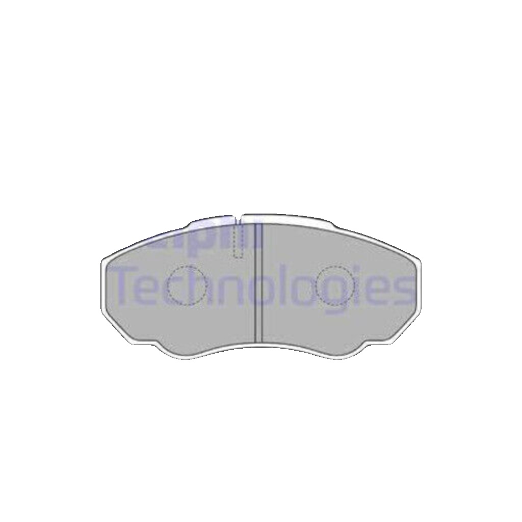 Brake pads Low-Metallic LP1750 DELPHI for CITROËN FIAT PEUGEOT