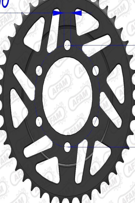 Crown AFAM Aluminium 17610-paso 525 for Moto Spare Parts & Accessories