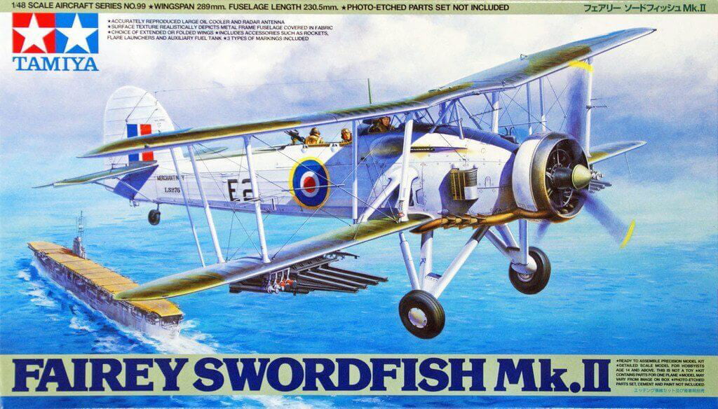 Tamiya 1/48 Masterpiece Series No. 99 Royal Navy Fairey Swordfish Mk.II Plastic - Image 13