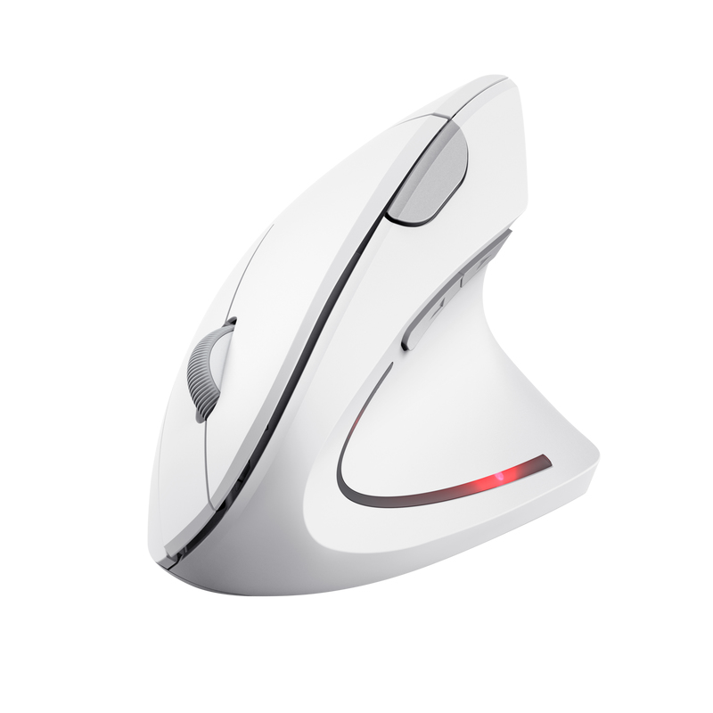 Trust Verto Mouse Wireless Ergonomico Bianco Comfort verticale - Immagine 3