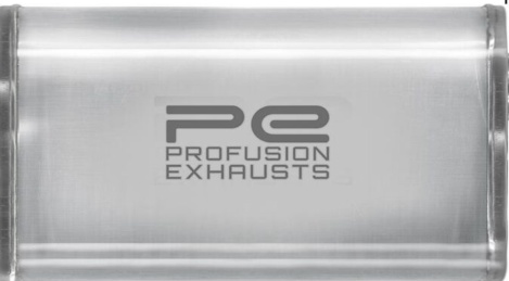 2.25 inch 57mm 4 x 9 Oval x 14"" Exhaust Muffler Silencer O/O 304 Stainless Steel