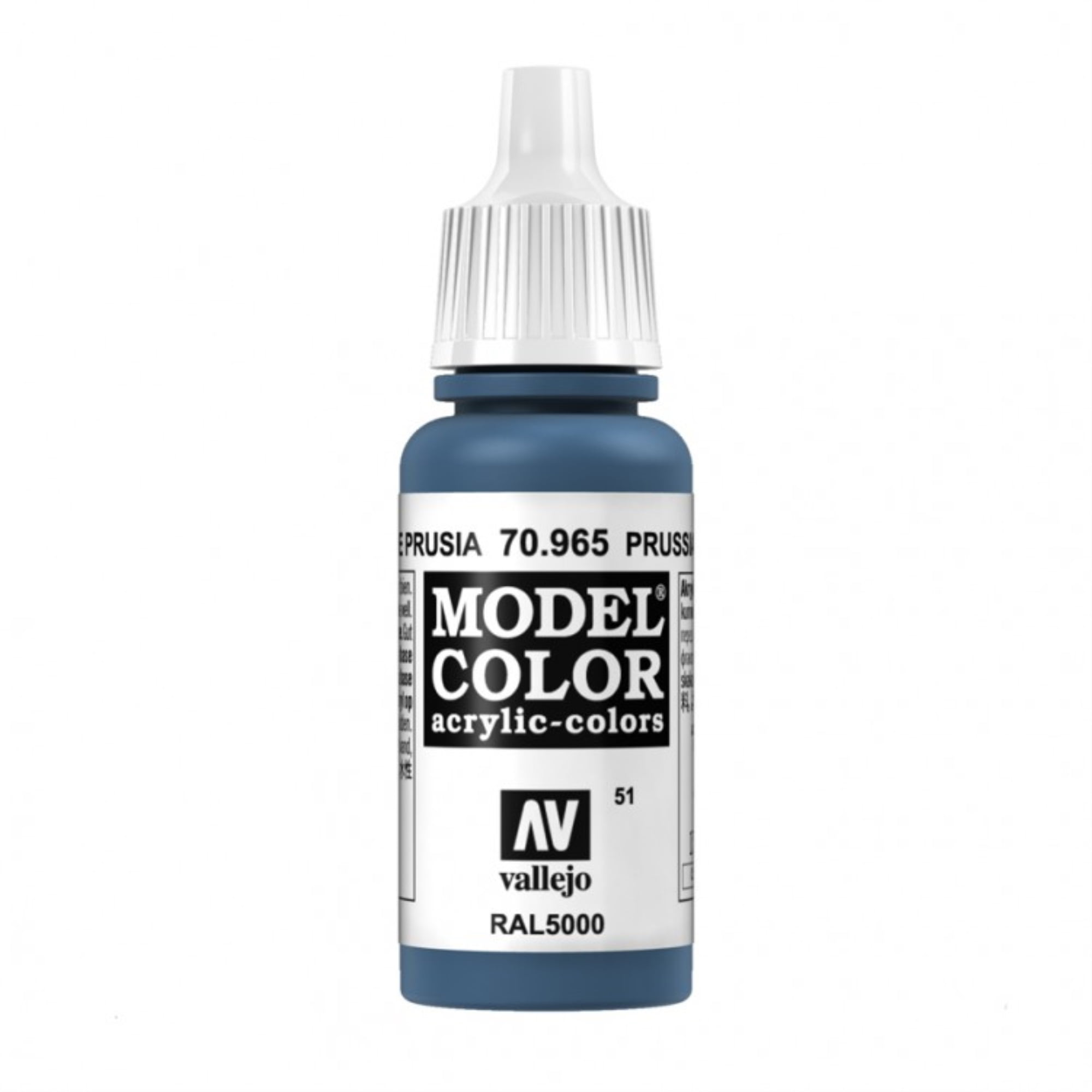 Vallejo Model Color Prussian Blue Acrylic 18ml/0.60 fl oz Dropper Bottle 70.965 - Image 6