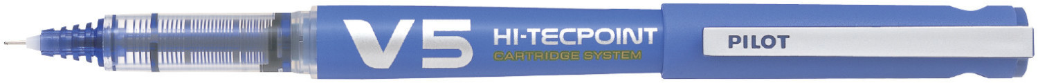 Pilot V5 Hi-Tecpoint Rollerball Liquid Ink Pen 0.5mm BX-V5 BLUE Ink Set of 4