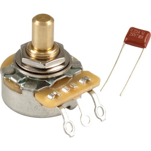 Fender CTS 250K No Load Solid Short Shaft Guitar Pot/Potentiometer w/ Capacitor