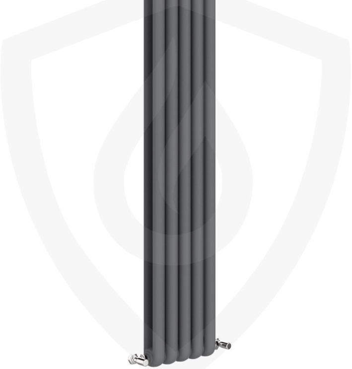 Column Radiator Anthracite Vertical Modern 318mm x 1800mm ""Imperial"" 4420 BTUs