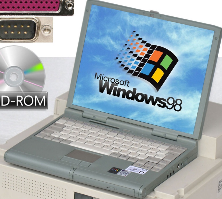 Computer Notebook Mobile 510 RS-232 LPT Docking 2x ISA Long Windows 98 VT4