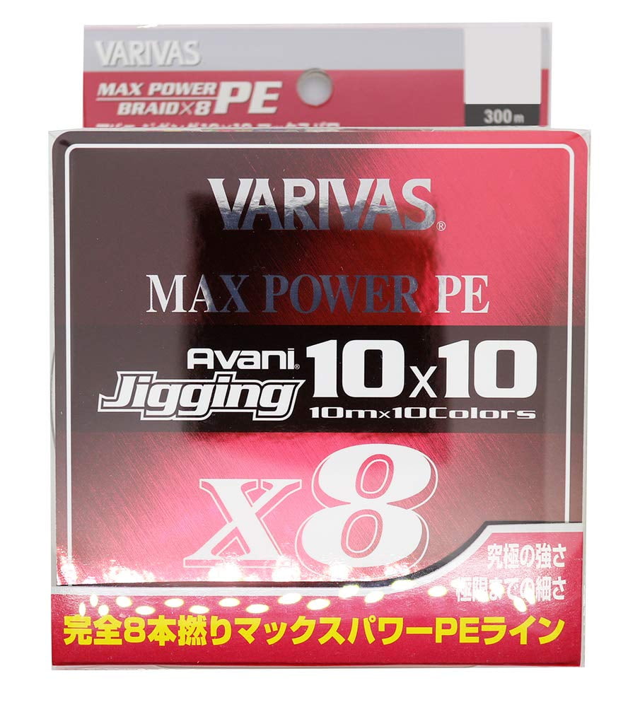 Varivas P.E Line Avani Jigging Max Power 10 x 10 300m P.E 0.6 14.5lb (6841)