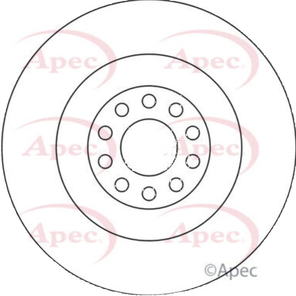 Apec Brake Disc Front Single 3D0615301F 3D0615301M 4E0615301A DSK2474