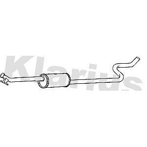 Klarius box with centre pipe fits Citroën c4 picasso 1.6 13> CN746V
