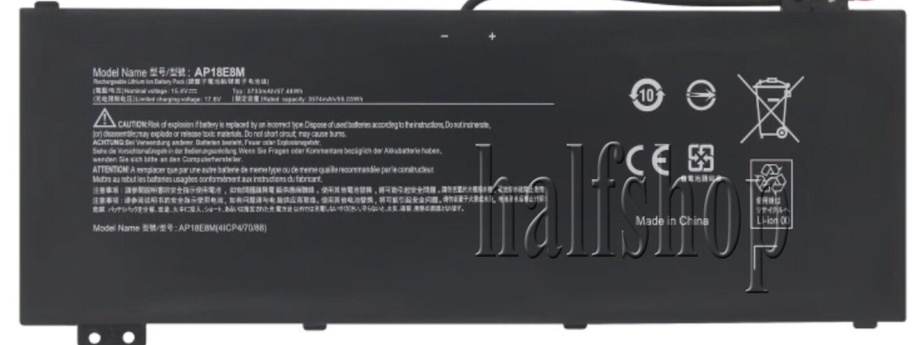 AP18E7M AP18E8M Battery For Acer Nitro 5 7 AN515-54 AN715-51 AN515-55