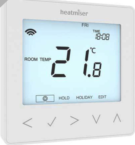 Heatmiser NeoStat V2 Programmable Thermostat White works with NeoHub Apple Home