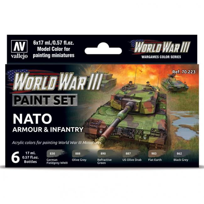 Team Yankee WWIII NATO Armour & Infantry Paint Set
