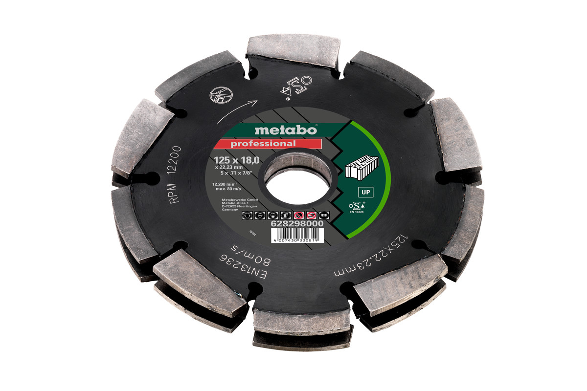 METABO 125X18X22.23, 2 ROW WALL CHASER BLADE - 628298000