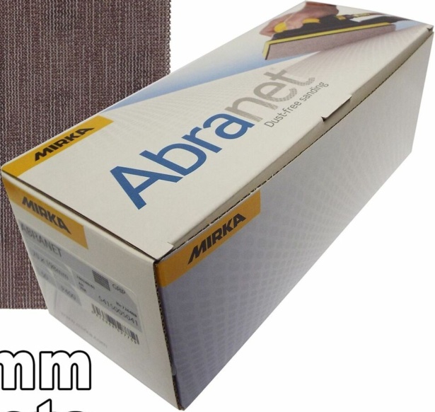 5 x Mirka Abranet Sanding Strips 70x198mm P240 Grit HookNLoop Dust Free Abrasive