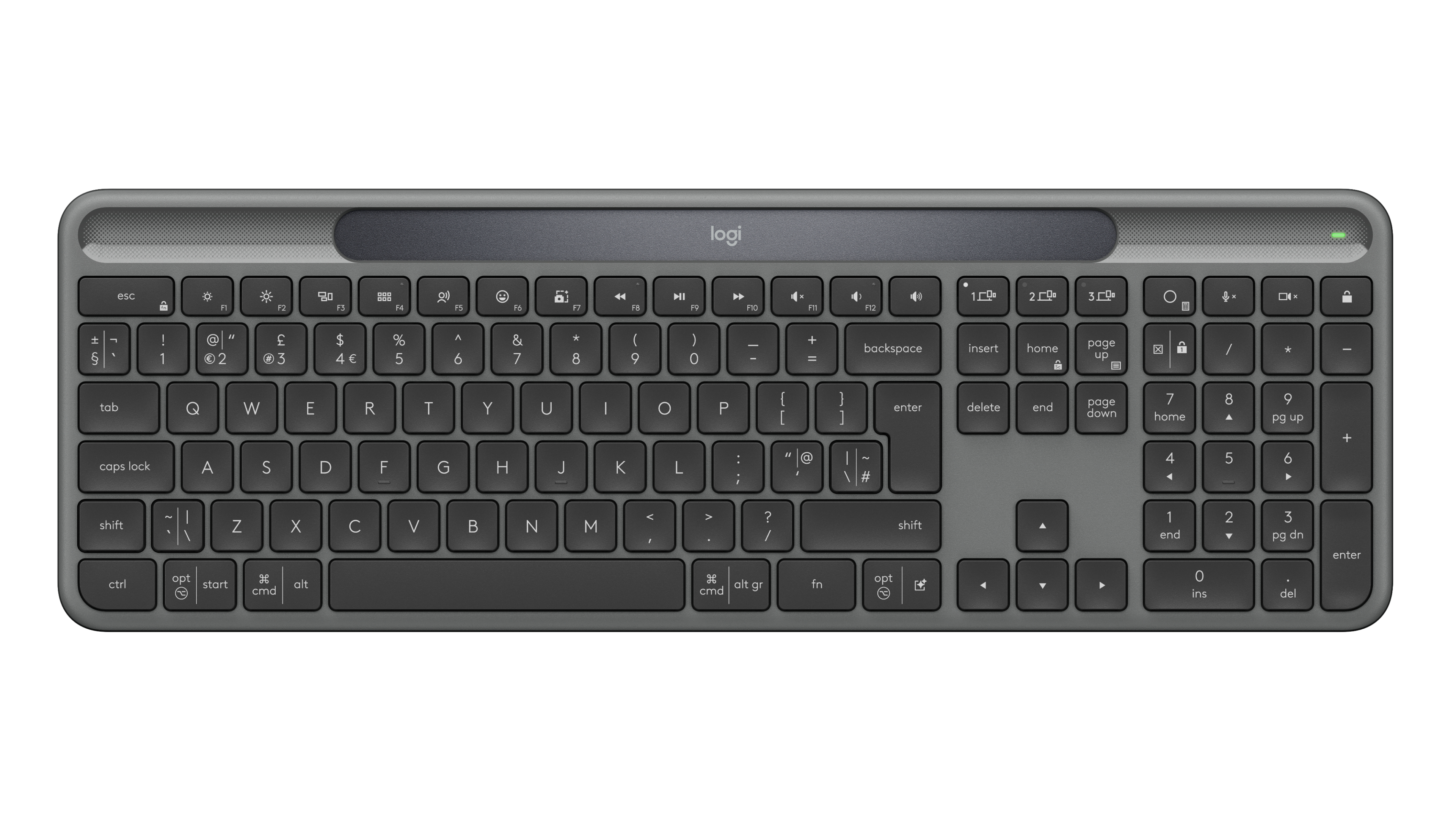 Logitech Signature Slim Solar+ K980 Keyboard. Solar & Artificial Light.Bluetooth - Image 3
