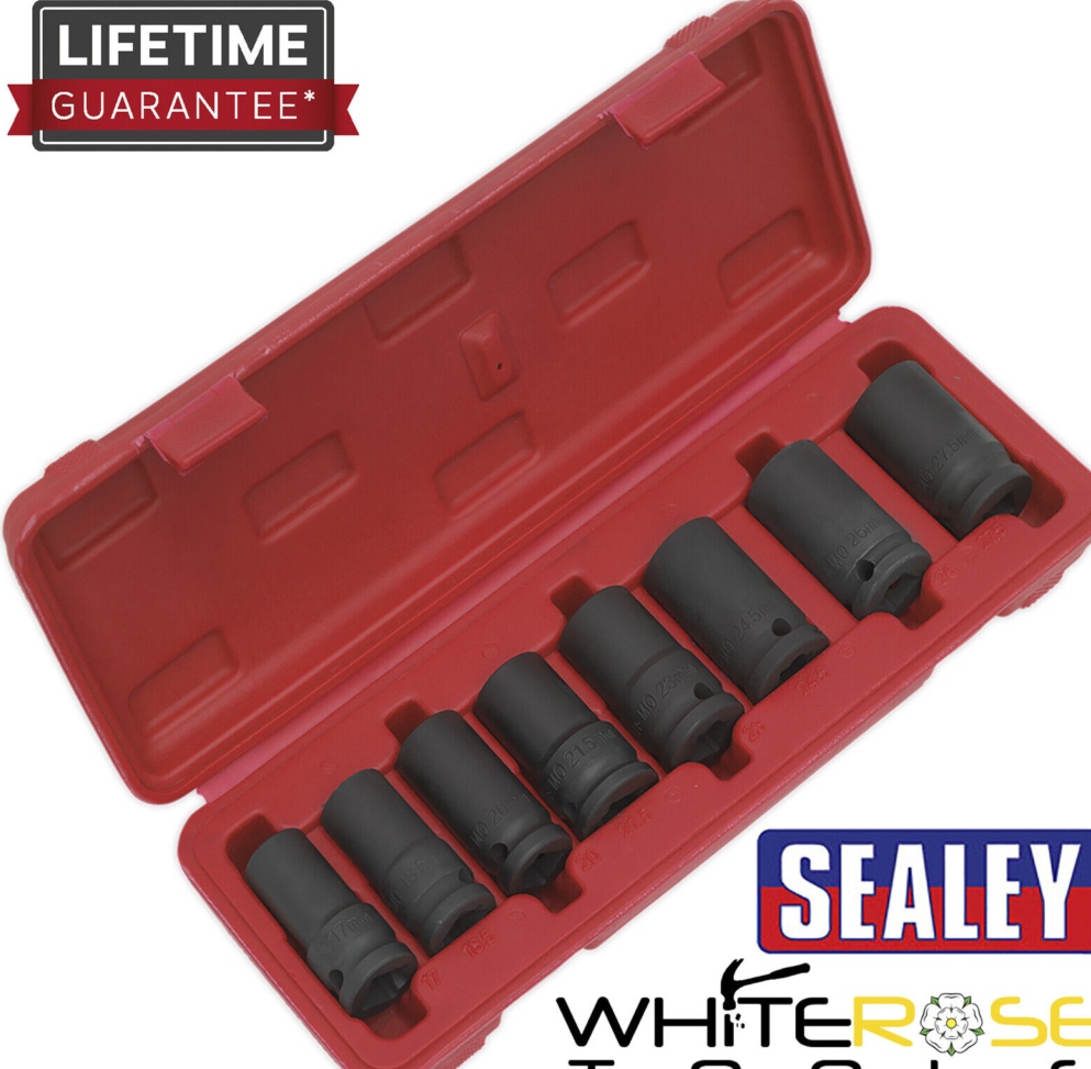 Sealey SX202 Locking Wheel Nut Removal Set 1/2""Sq Drive 8pc