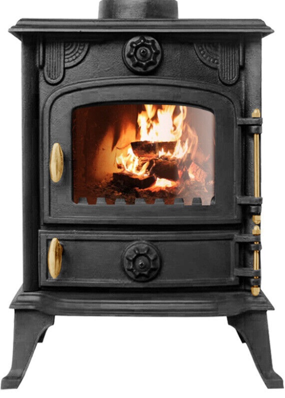 Multifuel Stove 5KW Wood Burning Fireplace Cast Iron Eco Design Defra Approved