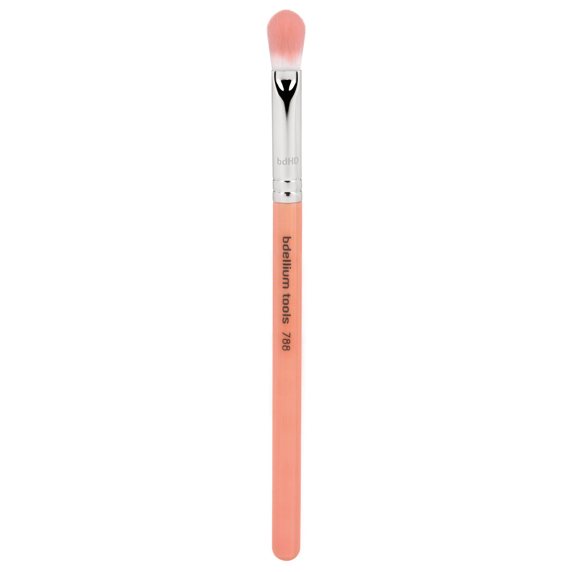 Bdellium Tools Pink Professional Makeup Brush - Bambu Series 788 Bdhd Phase Iii Blending/Concealing - With Mix Of Soft Synthetic & Natural Fibers For