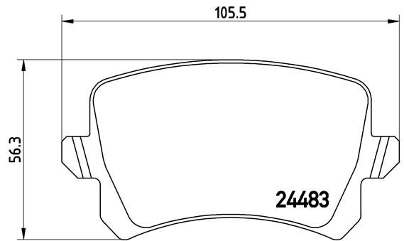 Brake Pads Set fits SEAT ALHAMBRA 710 2.0 Rear 10 to 12 CCZA Brembo 1K0698451L - Image 30