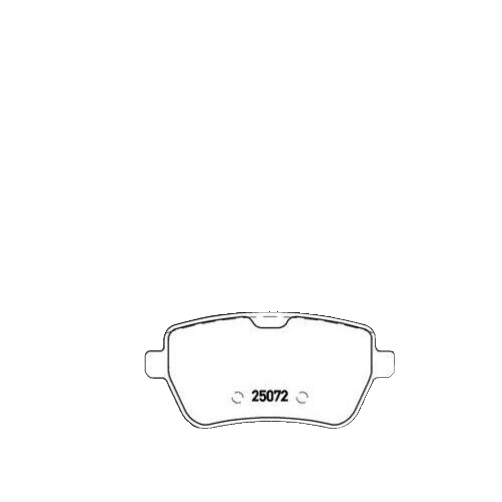 Rear Brake Pad Set Fits Mercedes-Benz SL BREMBO