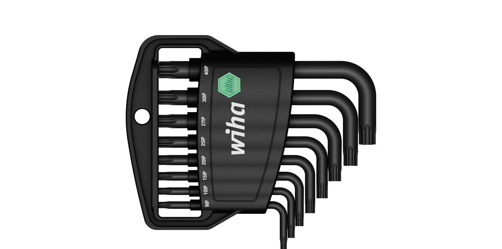 Wiha 36459 L-key Allen Key Set Classic Holder Torx Plus Short 8pc Black Oxidised
