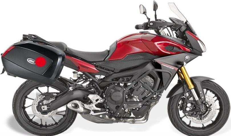 GIVI PLXR2122 YAMAHA MT-09 TRACER RAPID RELEASE RACK + V35 SIDE CASE PANNIER SET