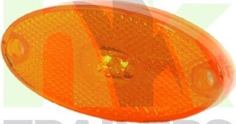 Oval LED Amber Side Marker Light, Lamp, Trailer, Orange, Ifor, 12/ 24v Maypole