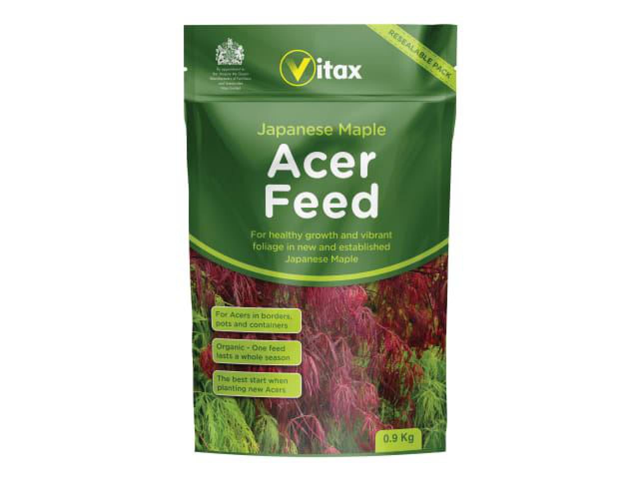 Vitax 6AF901 Japanese Maple Acer Feed 0.9kg Pouch VTX6AF901