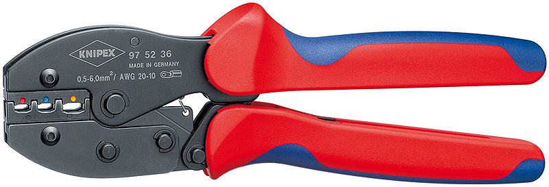Knipex Crimping Pliers For 0.5-6mm² Insulated Terminals 220mm Preciforce 975236