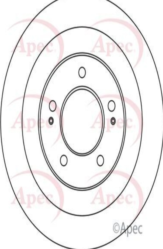Apec Brake Disc Rear Single 58411A6200 5028906063306 284mm DSK3018