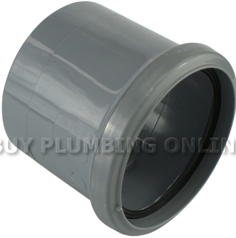 FloPlast 110mm Soil Coupling Single Socket Grey SP124