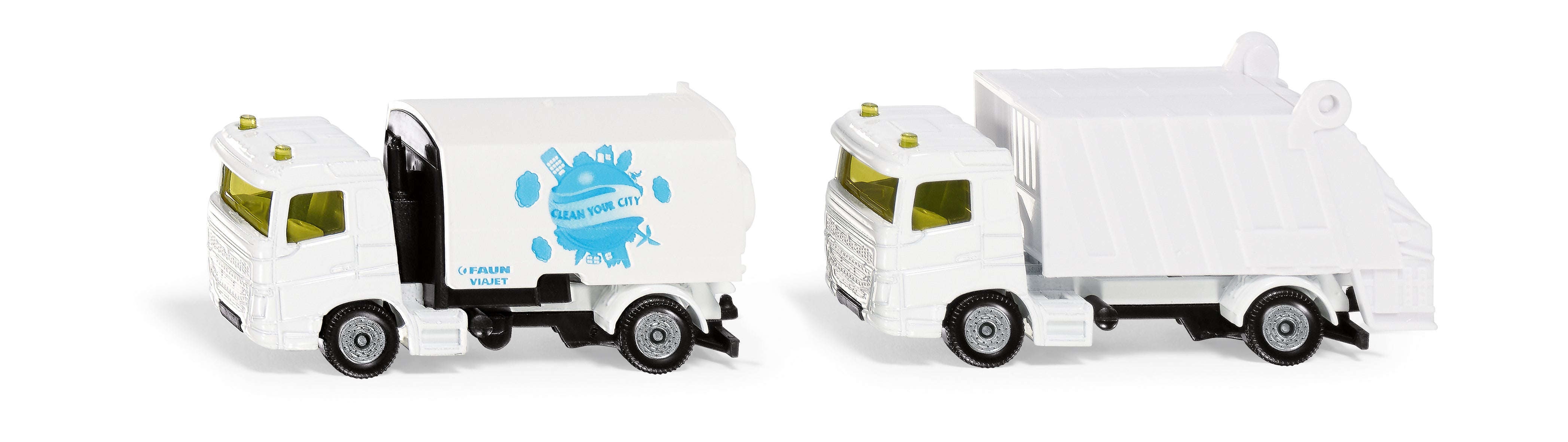 1:87 Municipal Set Road Sweeper & Garbage Truck