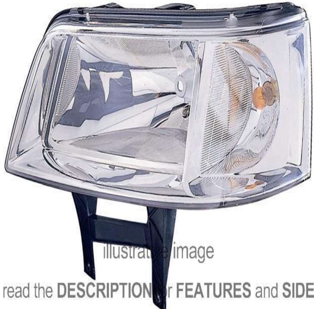 Headlight Right - for Volkswagen Transporter T5 03->09