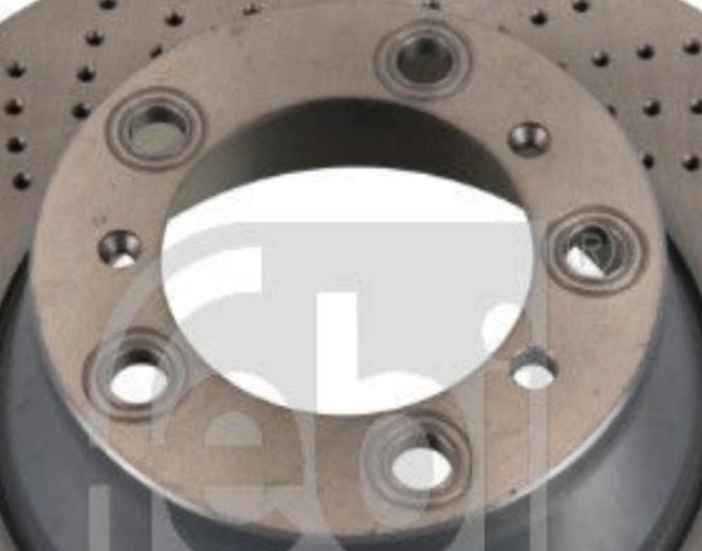 FEBI BILSTEIN 44060 Brake Disc Rear Left Coated 330mm Diameter Fits Porsche 911