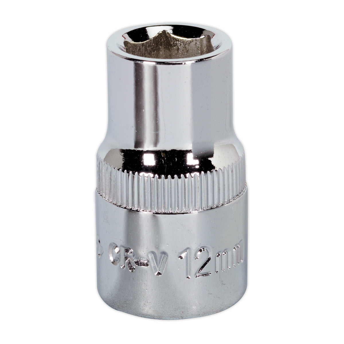 Sealey SP1212 Premier Fully Polished Socket 1/2""Sq Drive 12mm