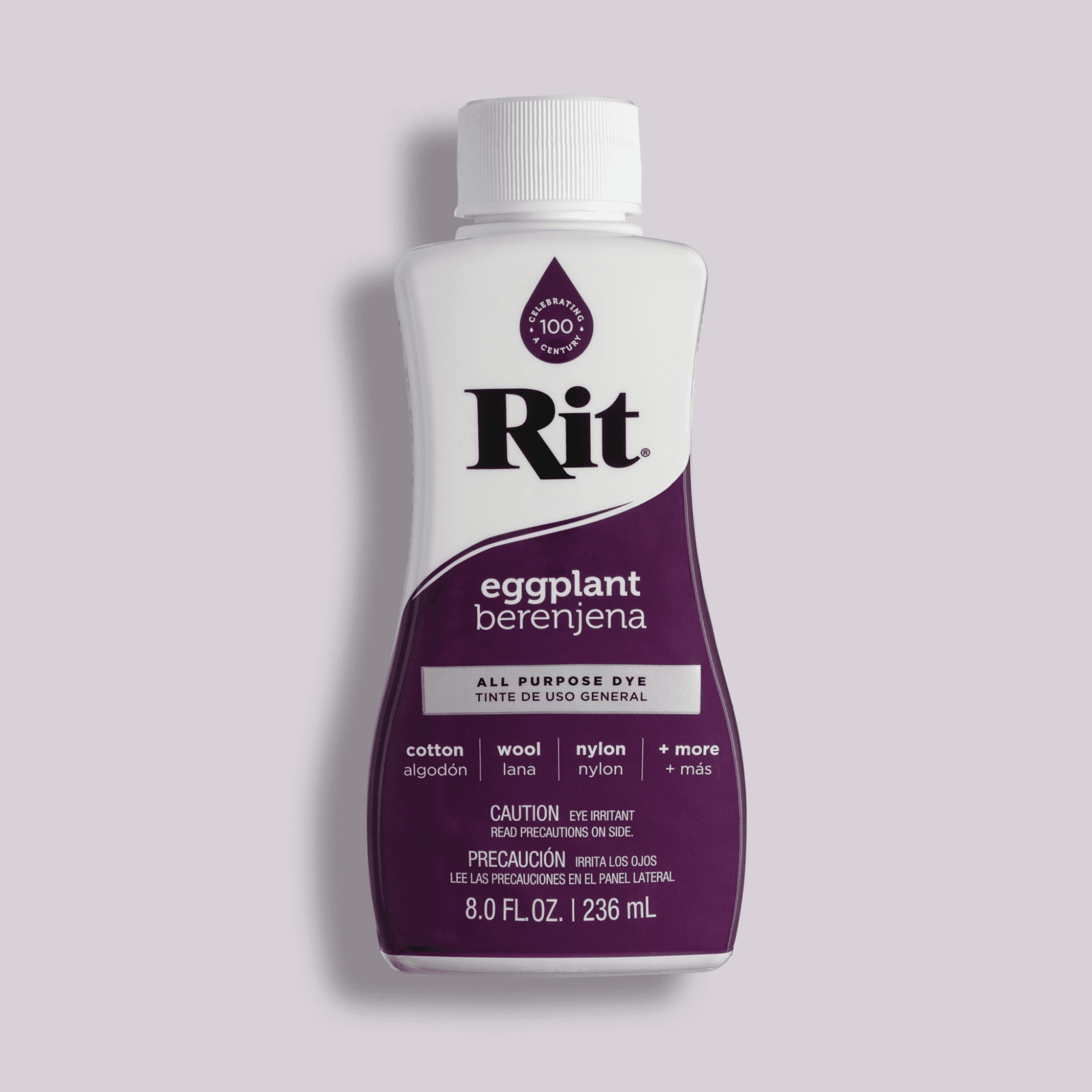 Rit Liquid Dye Cotton Wool Nylon Laundry Silk Fabric Plastic Wood Craft Eggplant