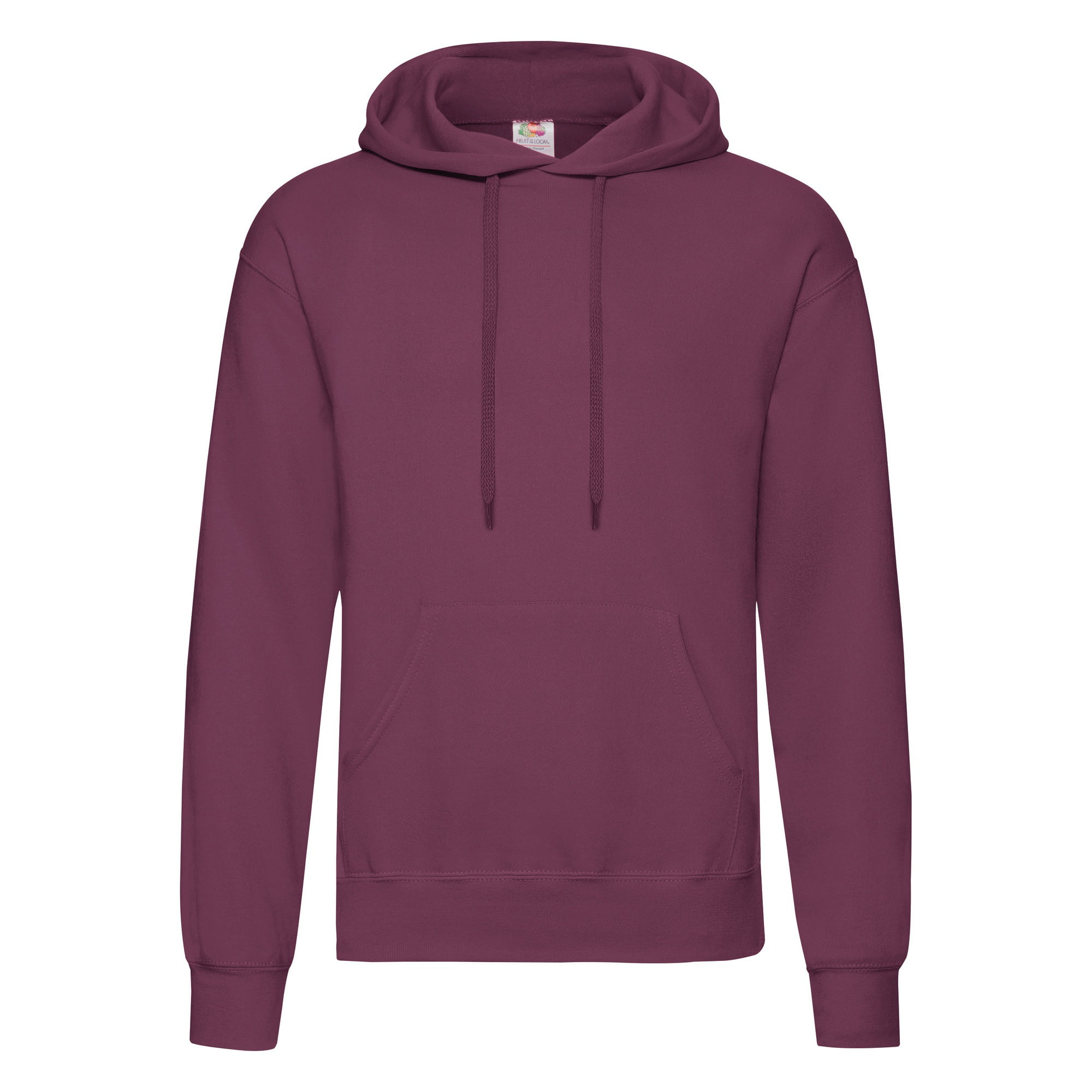 Fruit Of The Loom (M, Burgundy) Mens Hooded Sweatshirt / Hoodie Red,Multicoloured