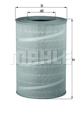 Mahle Air Filter LX714 Scania - - for Precision OE Matching Fit and High Quality