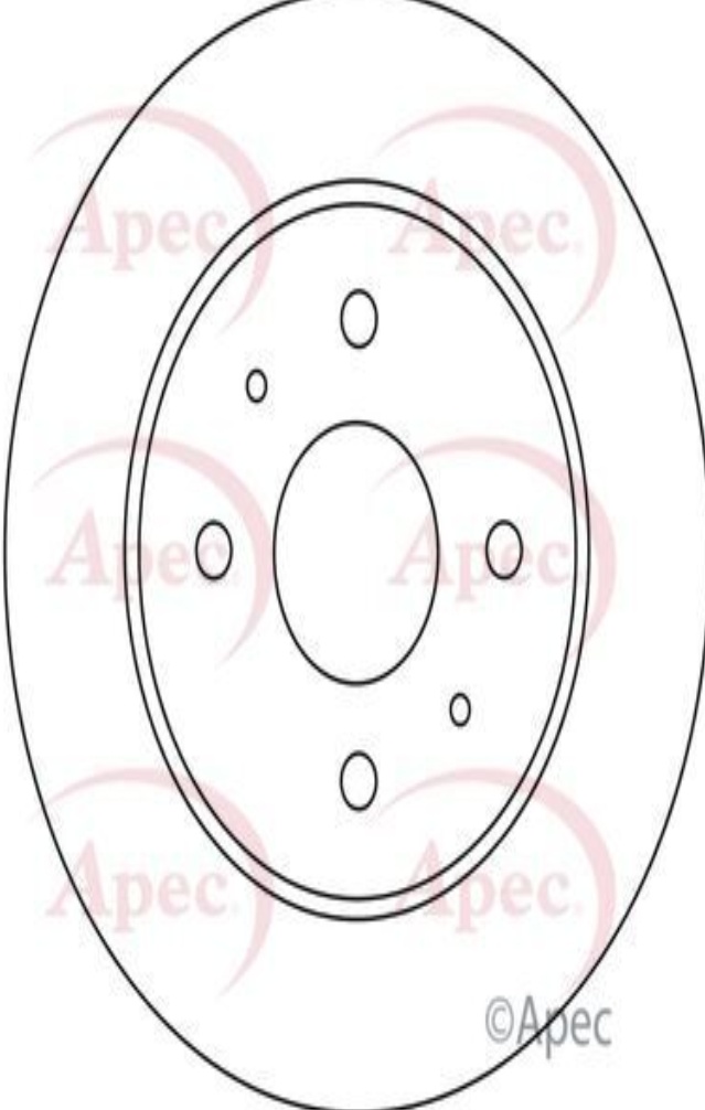 Brake Disc APEC DSK2629 Front Fits Daihatsu Perodua Copen Myvi Sirion YRV