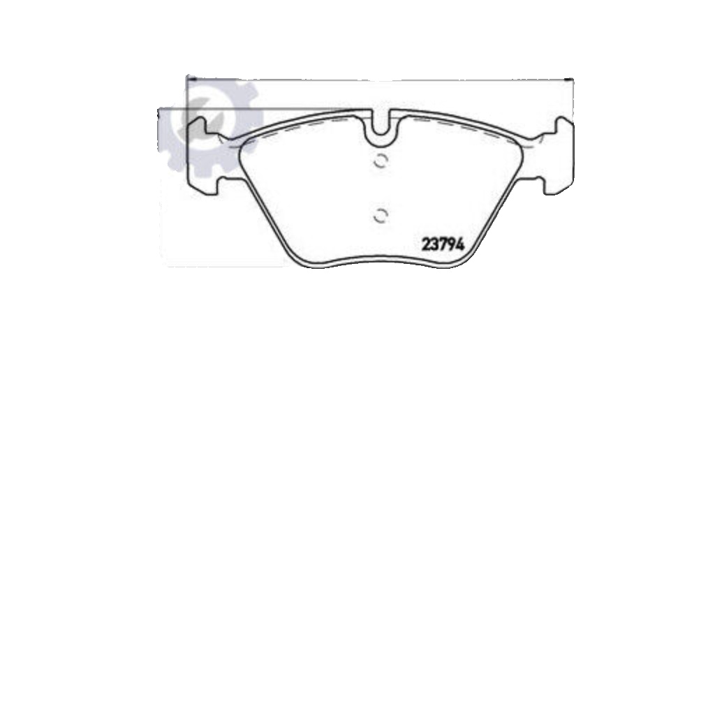 BREMBO Brake Pad Set With Piston Clip P06036 Fits BMW Front Axle - Quality
