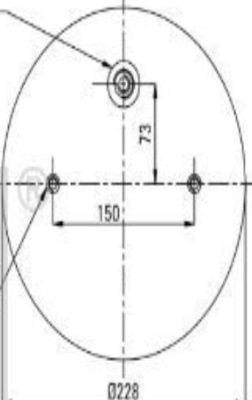 FEBI BILSTEIN 45937 Air Suspension Bellow 228/200mm Ø Fits SCHMITZ CARGOBULL