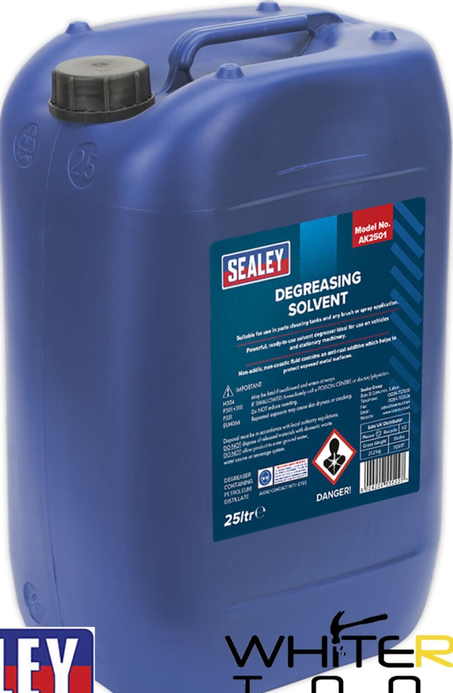 Degreasing Degreaser Solvent 25 Litre Sealey AK2501 for Parts Cleaning Tanks
