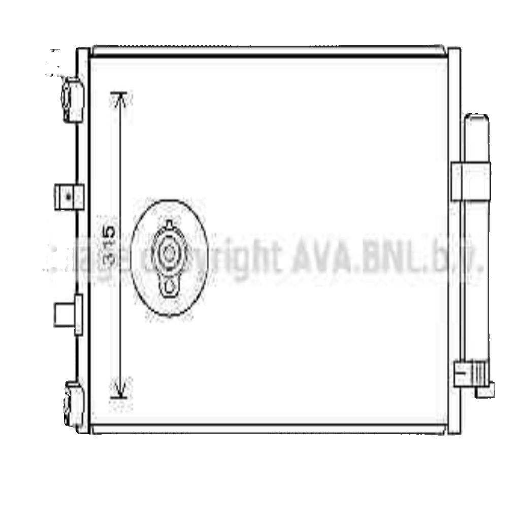 Fits AVA FD5487D AIR CONDITIONING RADIATOR FORD FOCUS (2011) 1.6 TDCI ⭐UK Stock⭐