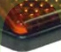 2 x Amber Orange Side Reflectors for Trailers, Trucks, Maypole, Square, Bracket