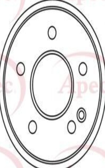 APEC DSK2725 Brake Disc Front Fits Chrysler Crossfire Mercedes-Benz CLK SLK