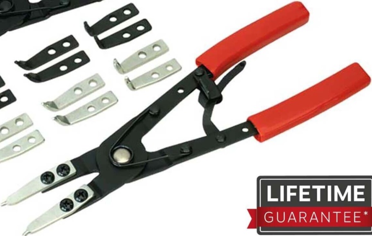 Sealey S0553 Siegen Internal/External Circlip Pliers Set 265mm