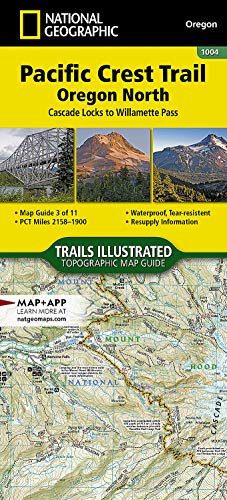 Pacific Crest Trail Oregon North Trails illustrated map  National Geographic
