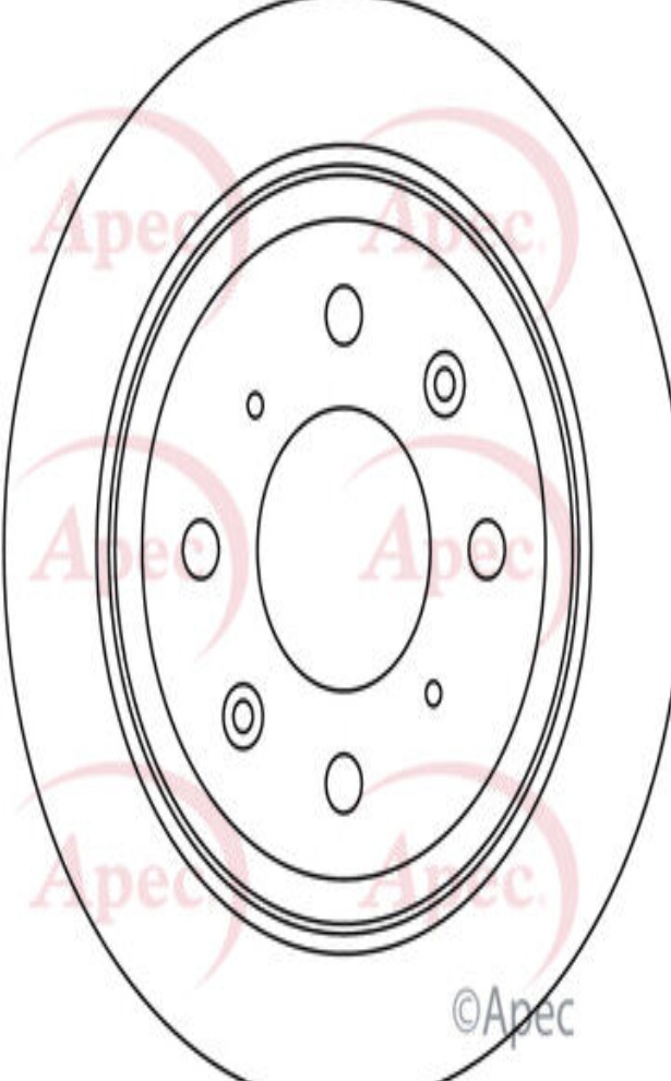 Brake Disc APEC DSK257 Fits Honda MG Rover 25 45 200 400 Accord Civic Concerto