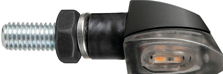 LED Turn Signals Lampa Volt Black For Motorcycle Parts Accessories